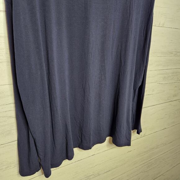 Vince Longsleeve Navy Pullover Tee Size Medium‎ - Picture 4 of 9